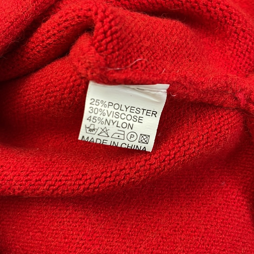 Toddler Girl Red Sweater Dress EUC Lunar New Year Chinese New Year - Picture 8 of 8